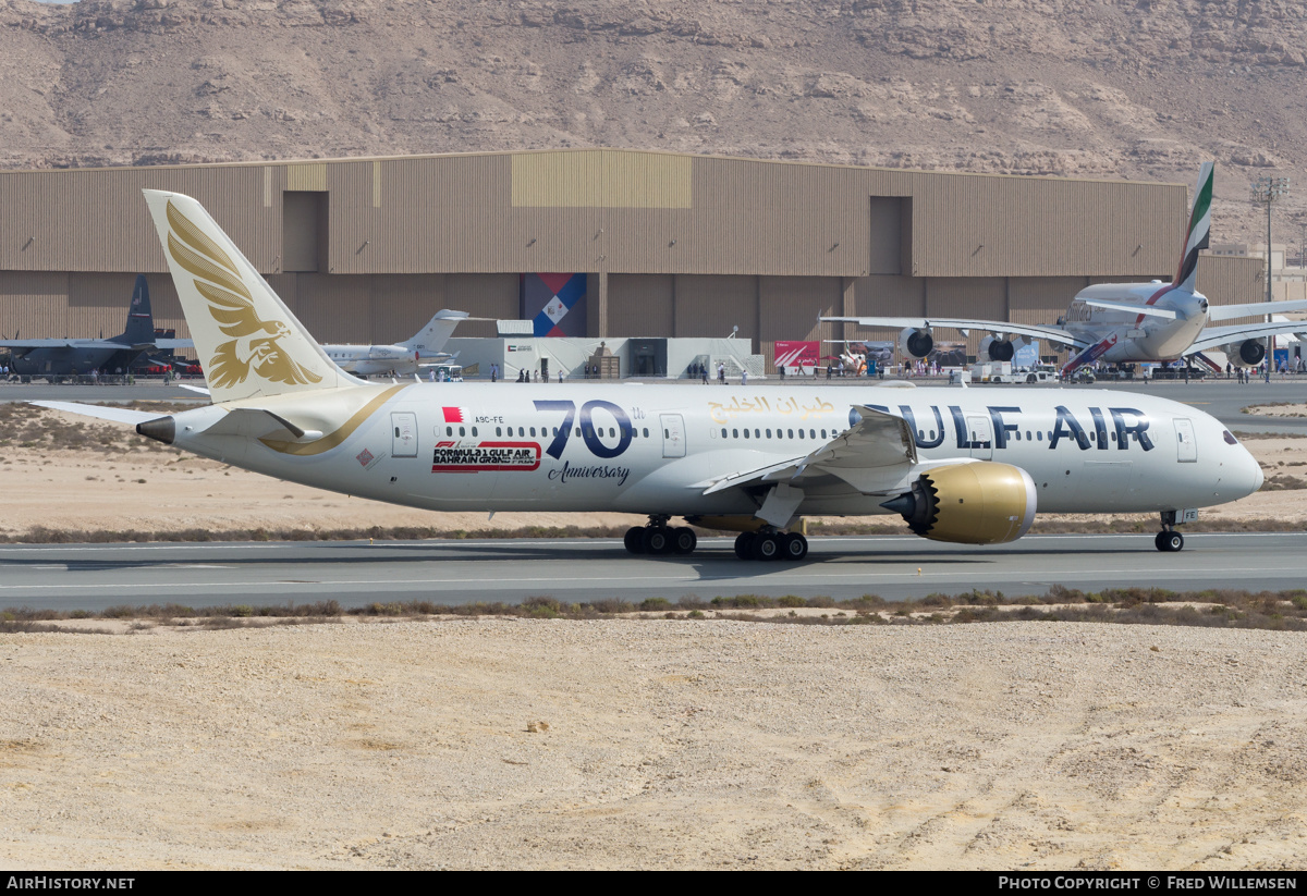 Aircraft Photo of A9C-FE | Boeing 787-9 Dreamliner | Gulf Air | AirHistory.net #519670