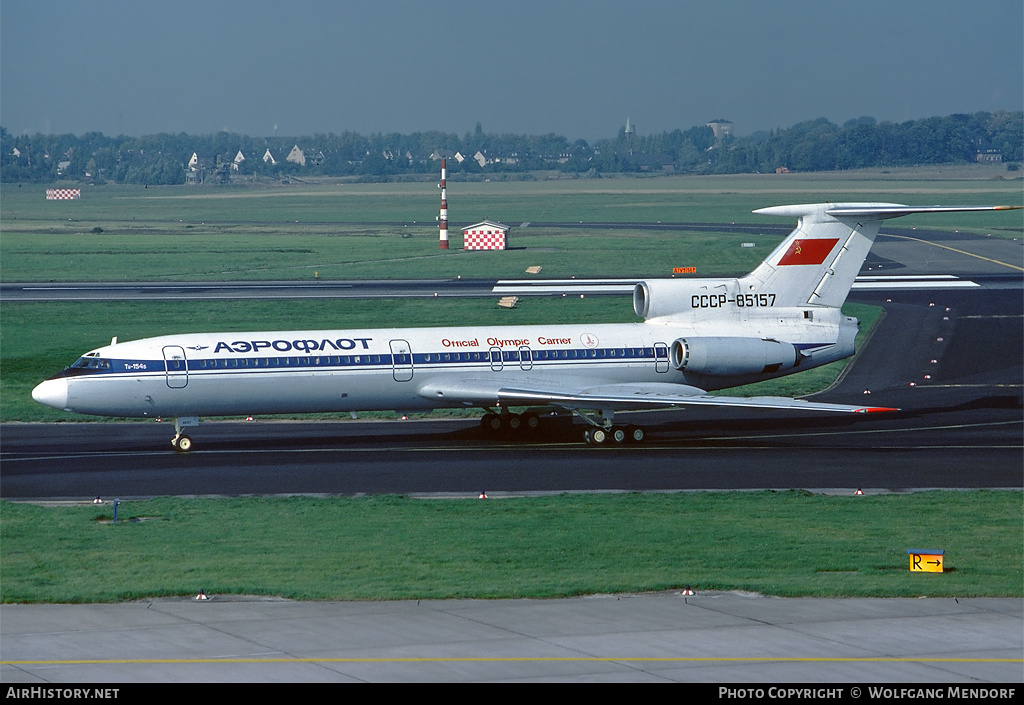 Aircraft Photo of CCCP-85157 | Tupolev Tu-154B | Aeroflot | AirHistory.net #519742