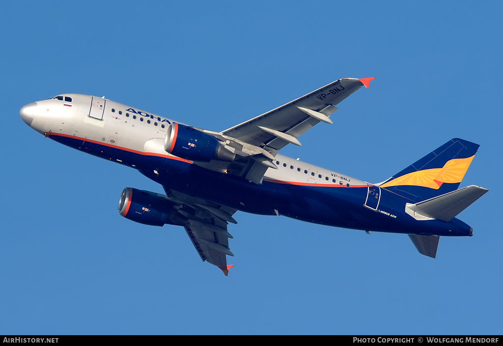 Aircraft Photo of VP-BNJ | Airbus A319-111 | Donavia | AirHistory.net #519757