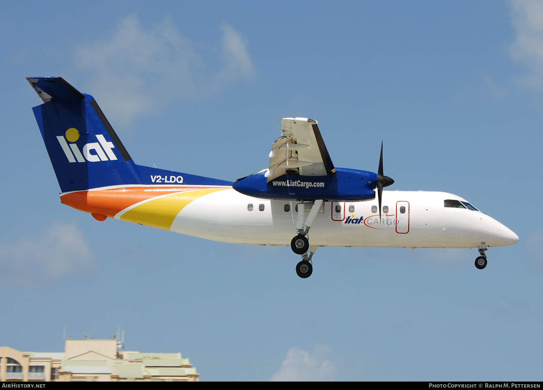 Aircraft Photo of V2-LDQ | De Havilland Canada DHC-8-102 Dash 8 | LIAT Cargo - Leeward Islands Air Transport | AirHistory.net #519761