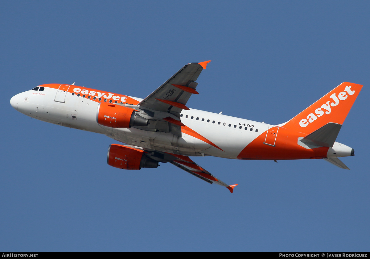 Aircraft Photo of G-EZBO | Airbus A319-111 | EasyJet | AirHistory.net #519786