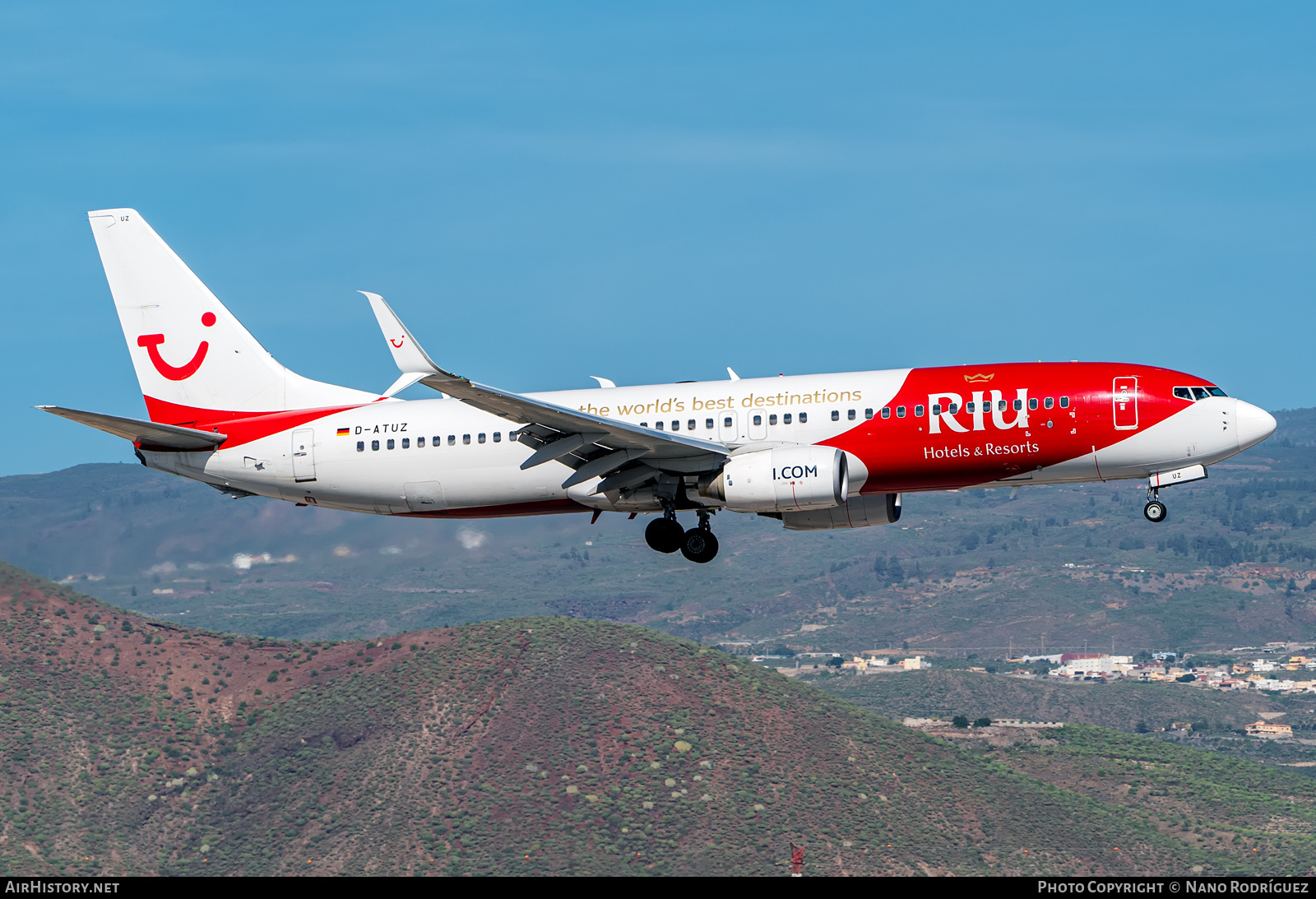 Aircraft Photo of D-ATUZ | Boeing 737-8K5 | TUI | AirHistory.net #519803