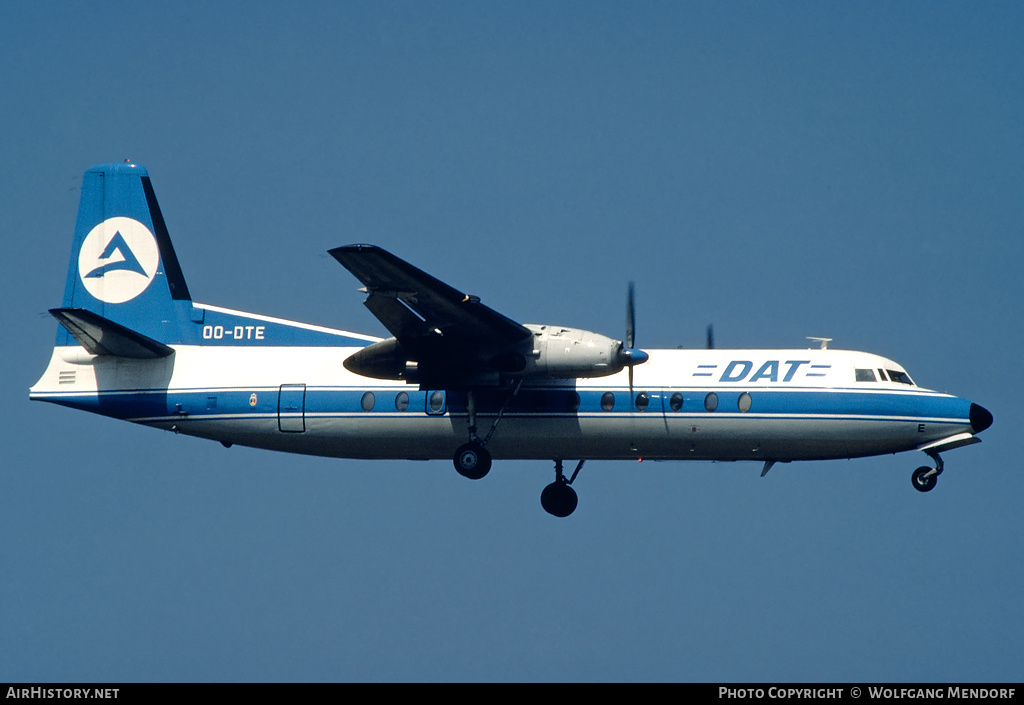 Aircraft Photo of OO-DTE | Fairchild Hiller FH-227B | Delta Air Transport - DAT | AirHistory.net #519844