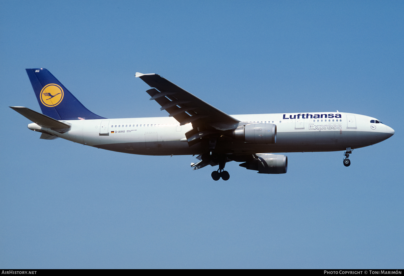 Aircraft Photo of D-AIAU | Airbus A300B4-603 | Lufthansa Express | AirHistory.net #519853