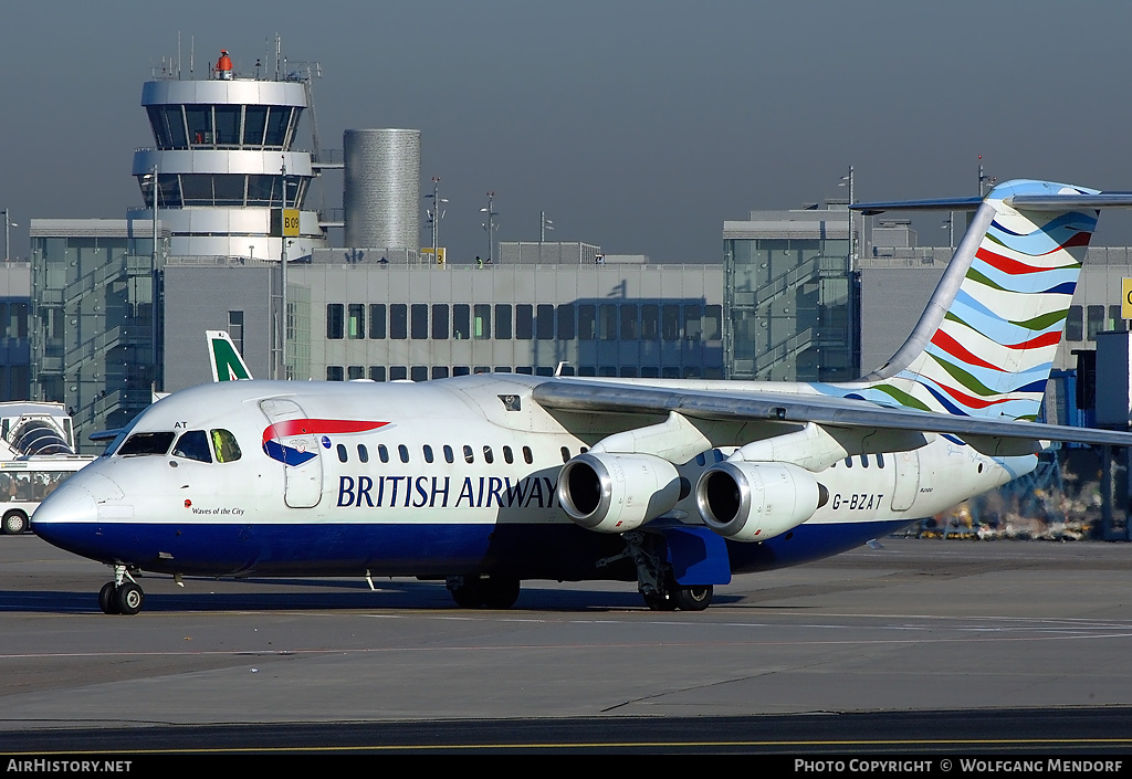 Aircraft Photo of G-BZAT | British Aerospace Avro 146-RJ100 | British Airways | AirHistory.net #519860
