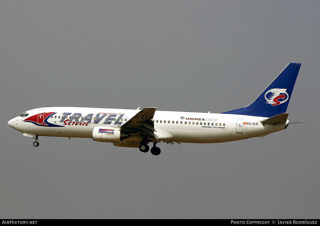 Aircraft Photo of EC-ILX | Boeing 737-86N | Travel Service | AirHistory.net #519863