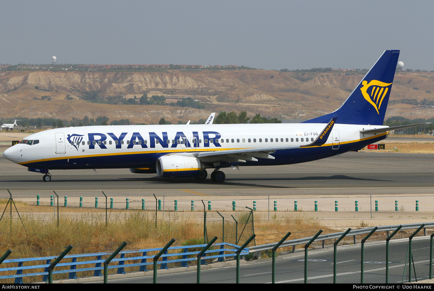 Aircraft Photo of EI-FOS | Boeing 737-8AS | Ryanair | AirHistory.net #519924