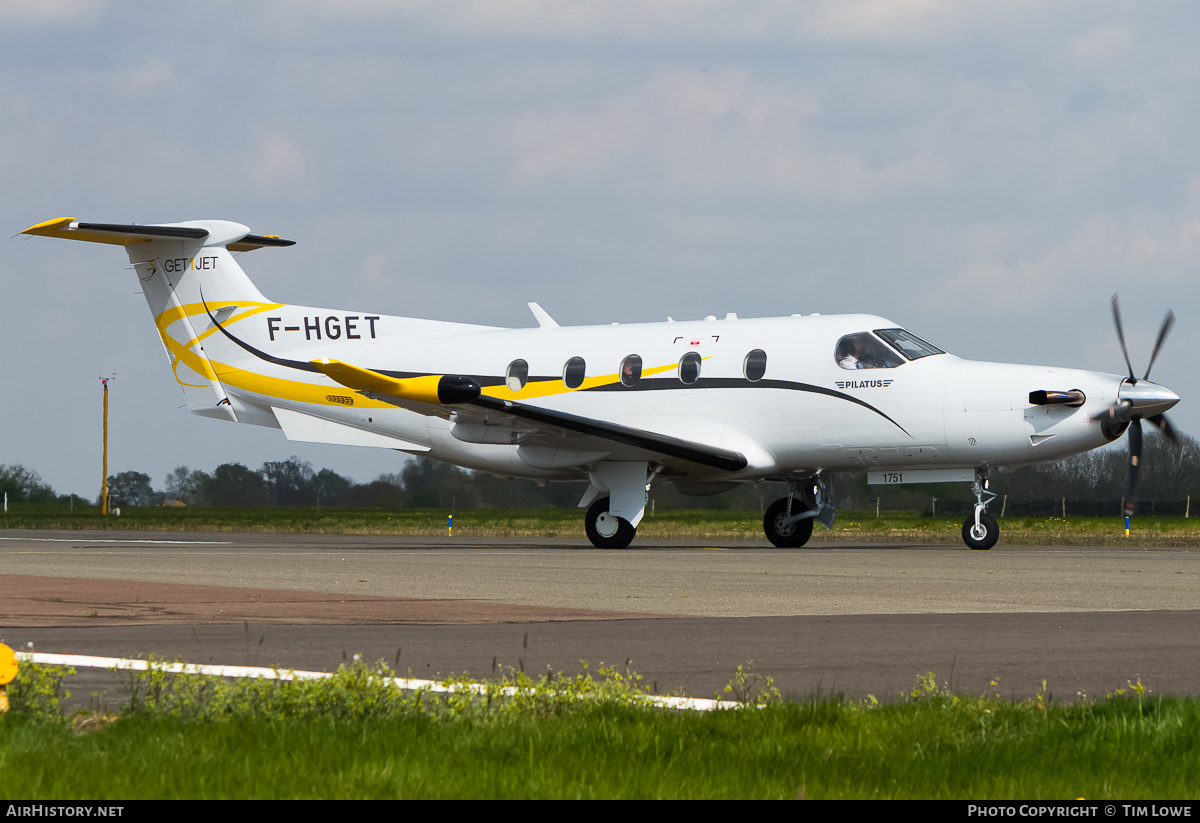 Aircraft Photo of F-HGET | Pilatus PC-12NG (PC-12/47E) | Get1Jet | AirHistory.net #519928