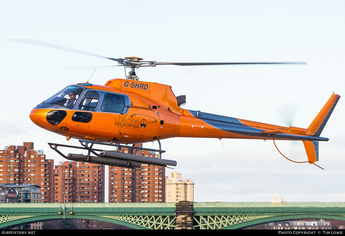 Aircraft Photo of G-SHRD | Eurocopter AS-350B-2 Ecureuil | The London Helicopter | AirHistory.net #519936