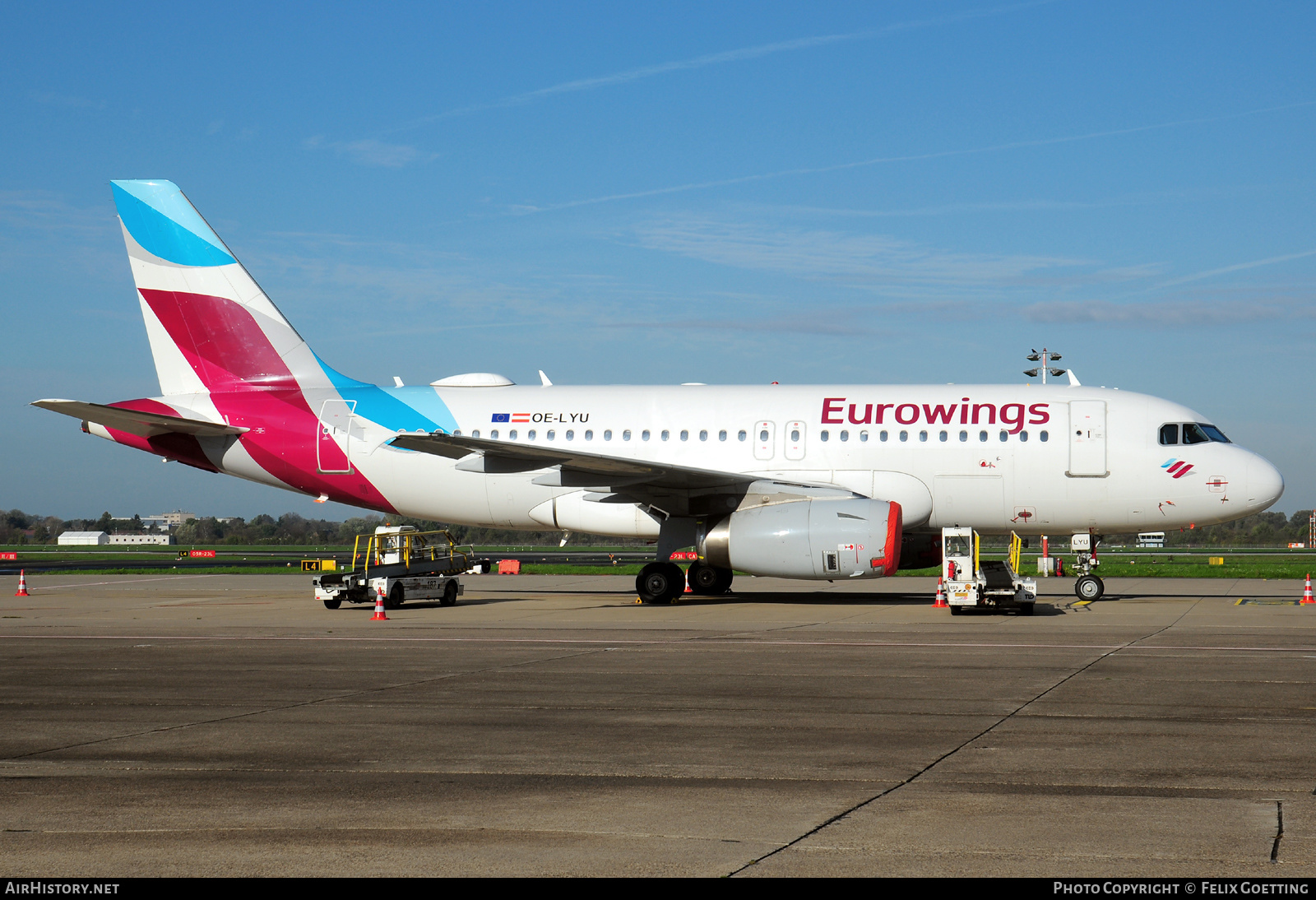 Aircraft Photo of OE-LYU | Airbus A319-132 | Eurowings | AirHistory.net #519942