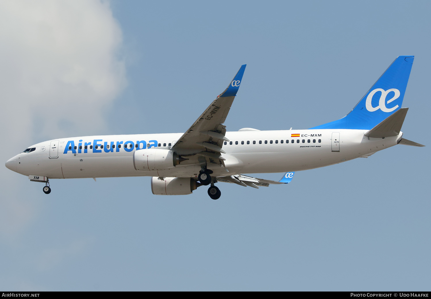 Aircraft Photo of EC-MXM | Boeing 737-800 | Air Europa | AirHistory.net #519949