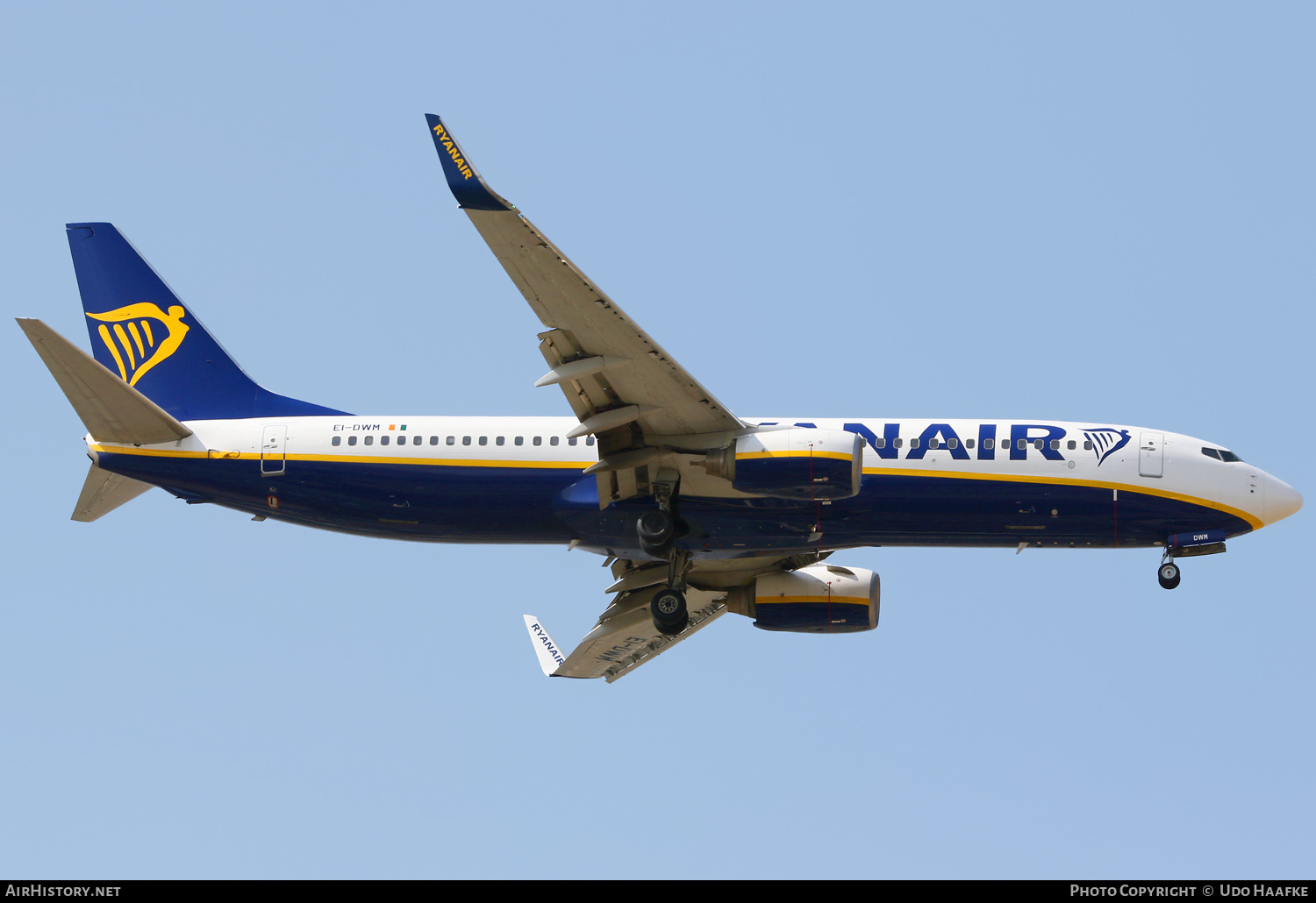Aircraft Photo of EI-DWM | Boeing 737-8AS | Ryanair | AirHistory.net #519977