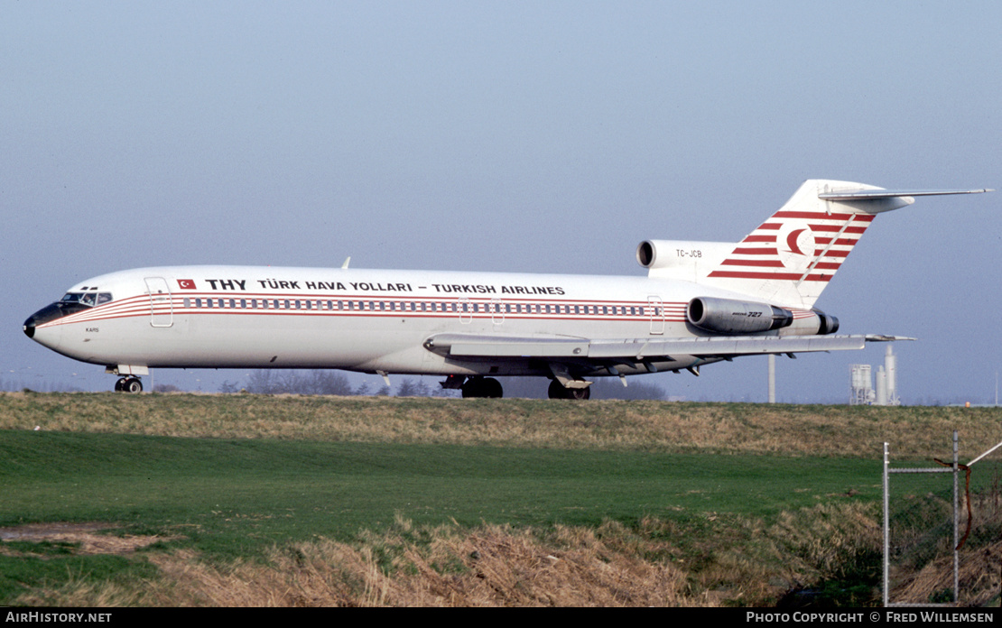 Aircraft Photo of TC-JCB | Boeing 727-2F2/Adv | THY Türk Hava Yolları - Turkish Airlines | AirHistory.net #519992