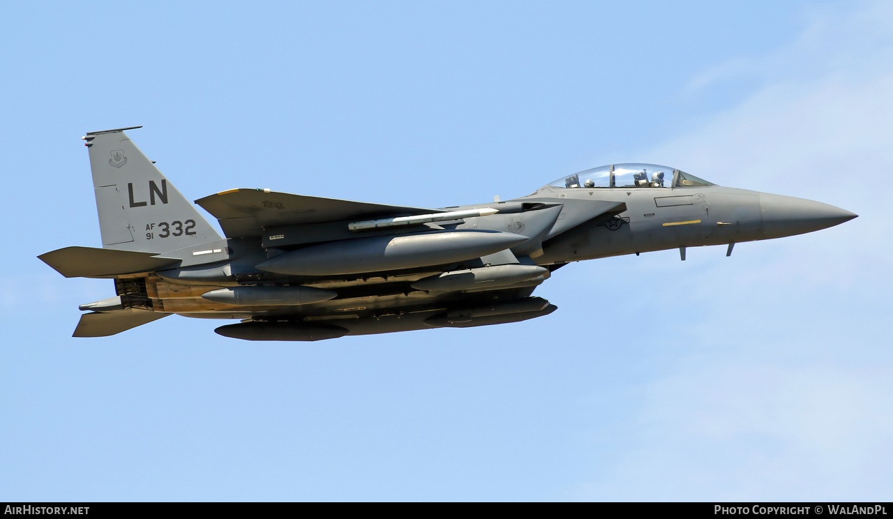 Aircraft Photo of 91-0332 / AF91-332 | McDonnell Douglas F-15E Strike Eagle | USA - Air Force | AirHistory.net #520003