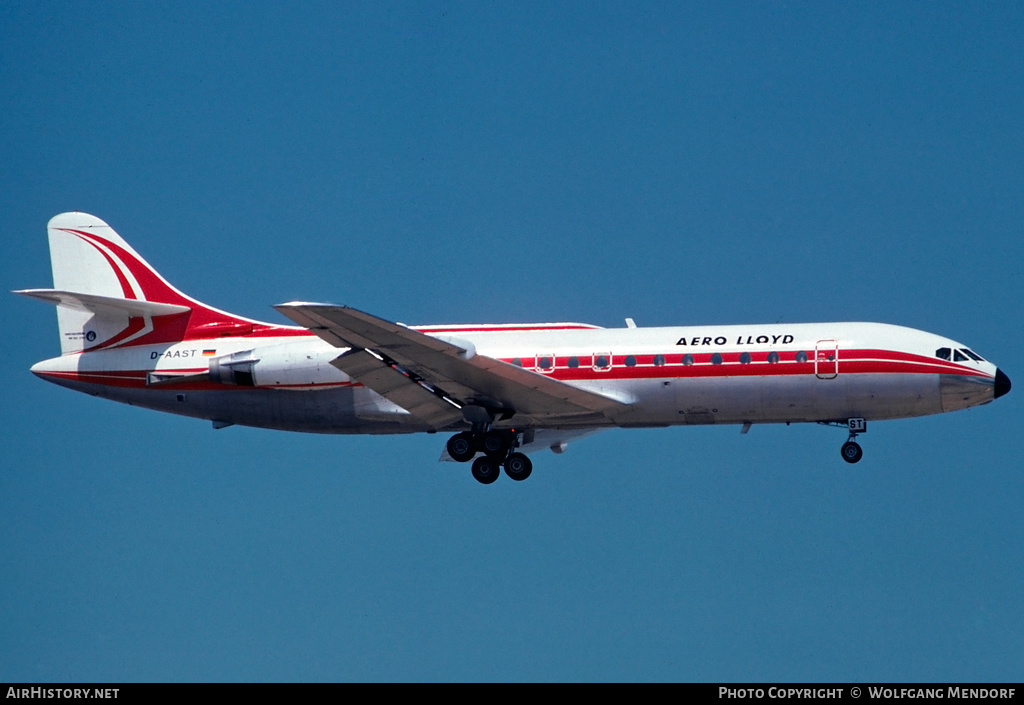 Aircraft Photo of D-AAST | Sud SE-210 Caravelle 10B1R | Aero Lloyd | AirHistory.net #520080