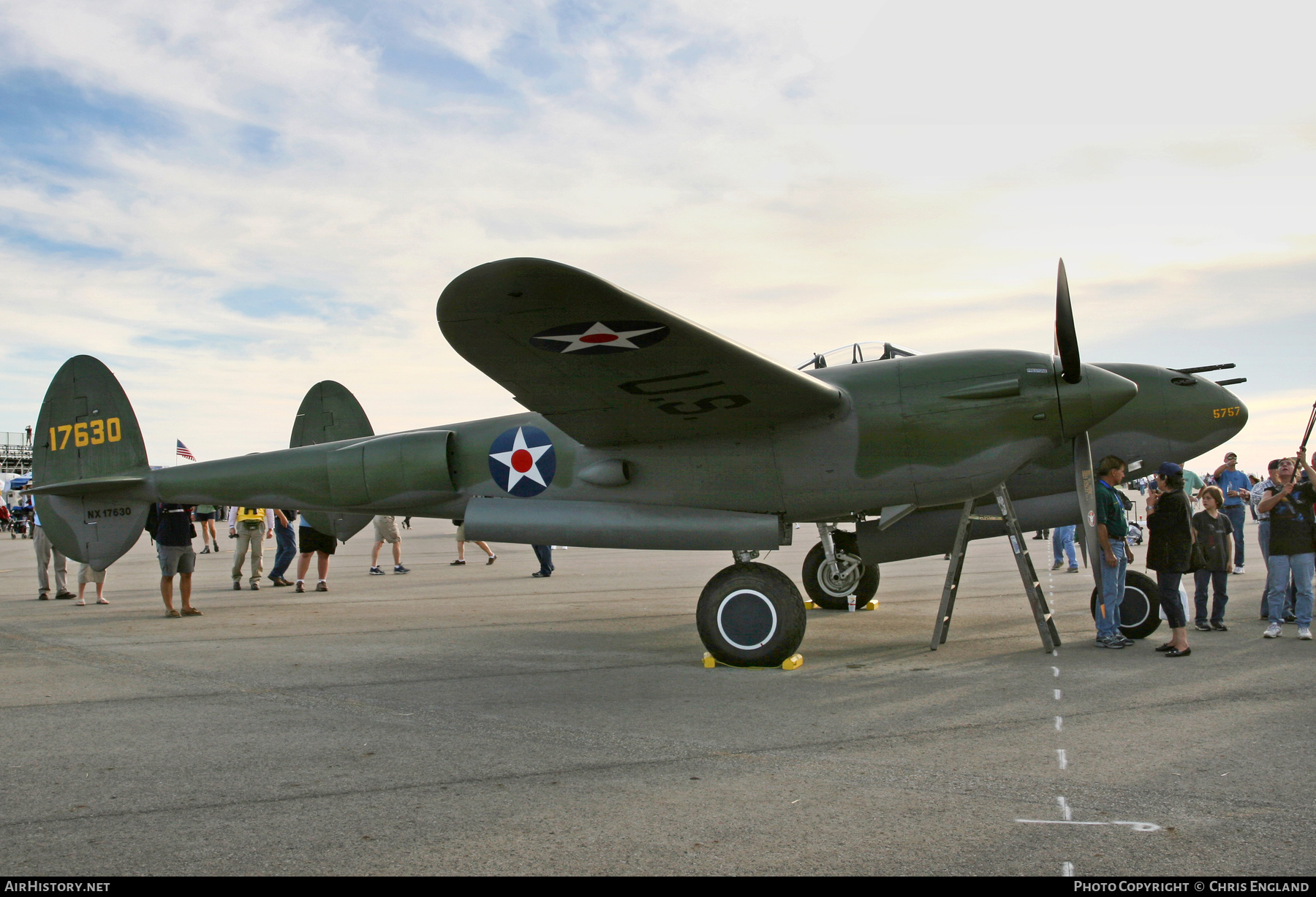 Aircraft Photo of N17630 / NX17630 / 17630 | Lockheed P-38F Lightning | USA - Air Force | AirHistory.net #520090