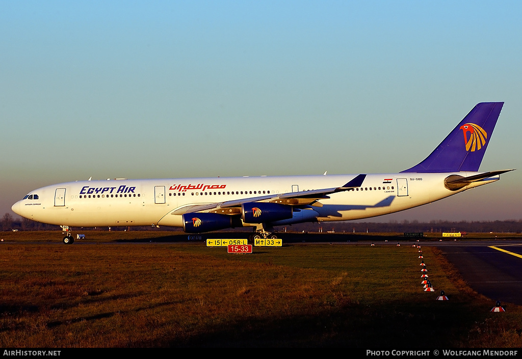Aircraft Photo of SU-GBO | Airbus A340-212 | EgyptAir | AirHistory.net #520110