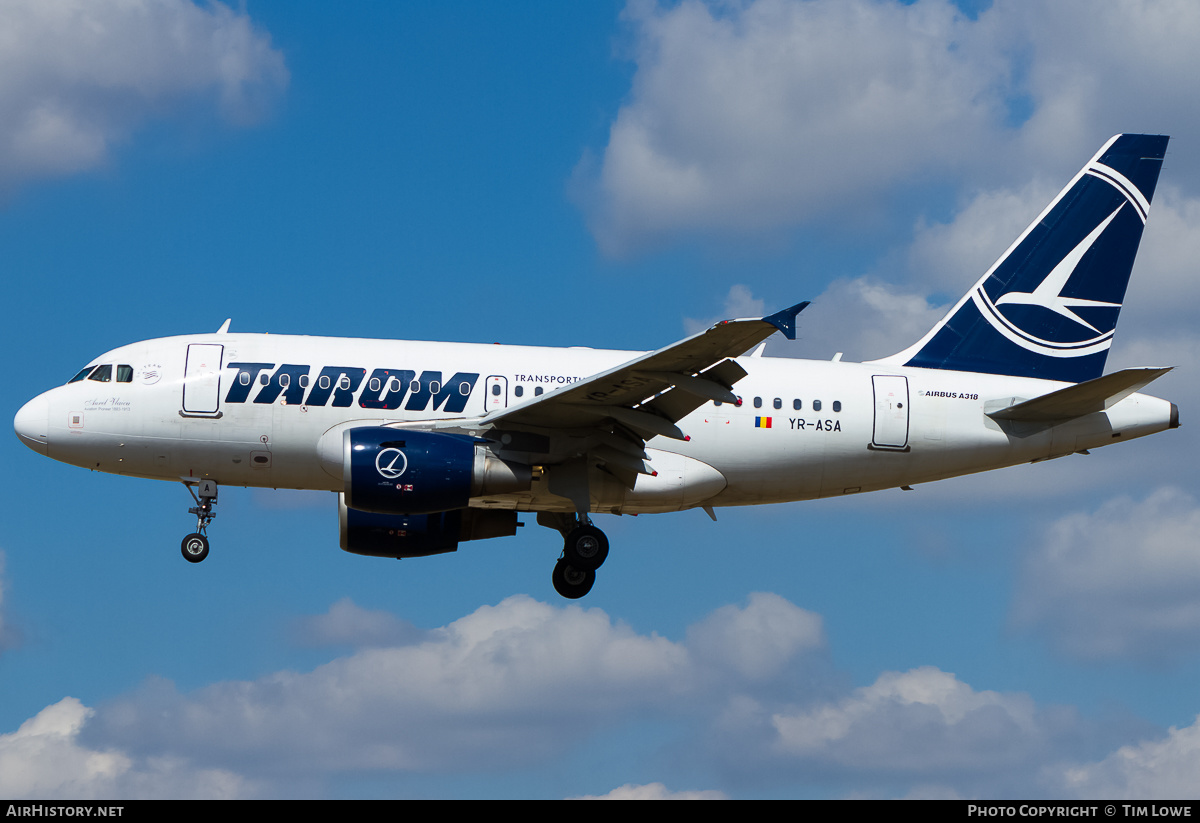 Aircraft Photo of YR-ASA | Airbus A318-111 | TAROM - Transporturile Aeriene Române | AirHistory.net #520139