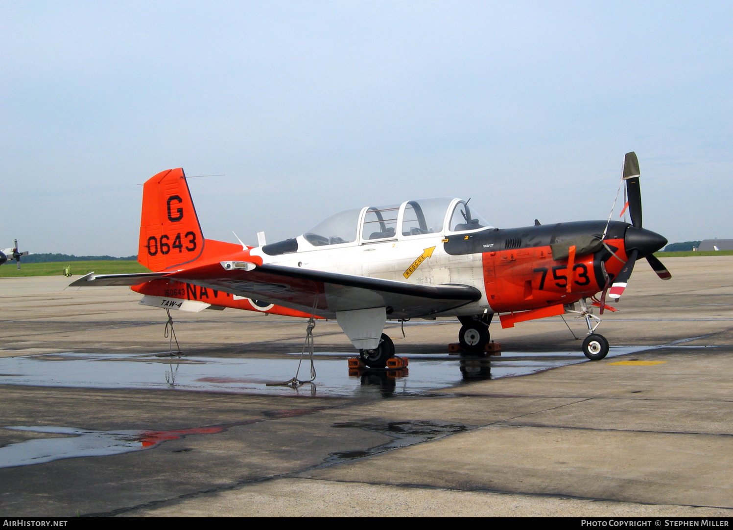 Aircraft Photo of 160643 / 0643 | Beech T-34C Turbo Mentor (45) | USA - Navy | AirHistory.net #520153