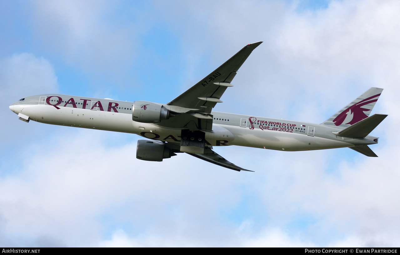 Aircraft Photo of A7-BAU | Boeing 777-3DZ/ER | Qatar Airways | AirHistory.net #520194