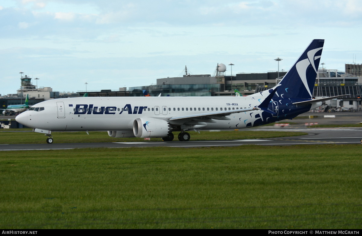 Aircraft Photo of YR-MXA | Boeing 737-8 Max 8 | Blue Air | AirHistory.net #520199