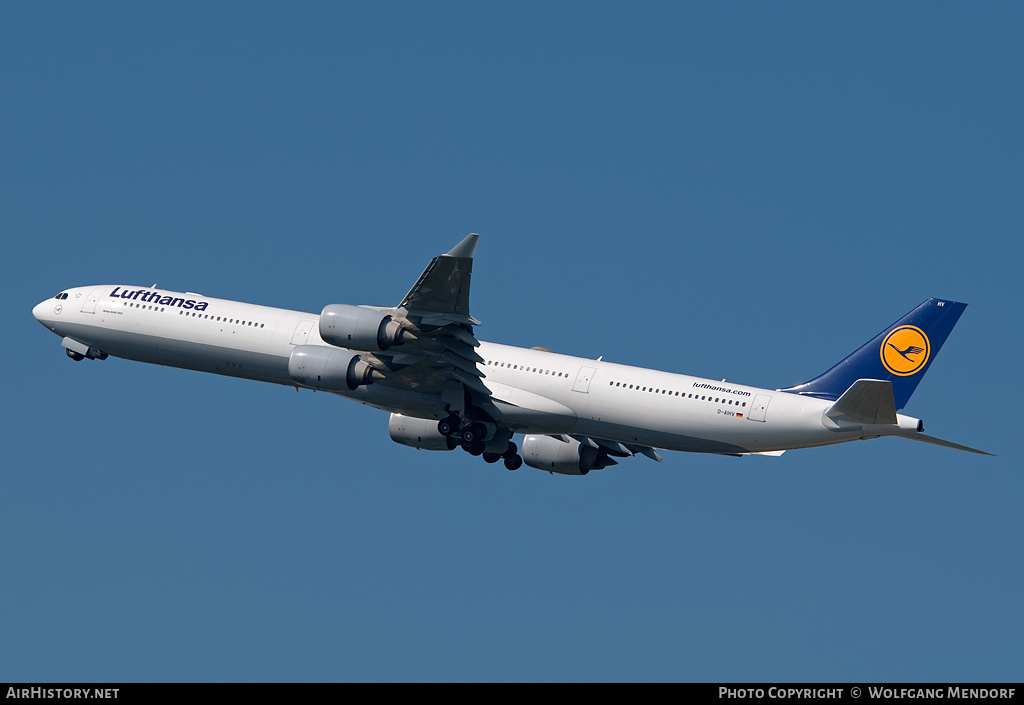 Aircraft Photo of D-AIHV | Airbus A340-642 | Lufthansa | AirHistory.net #520226