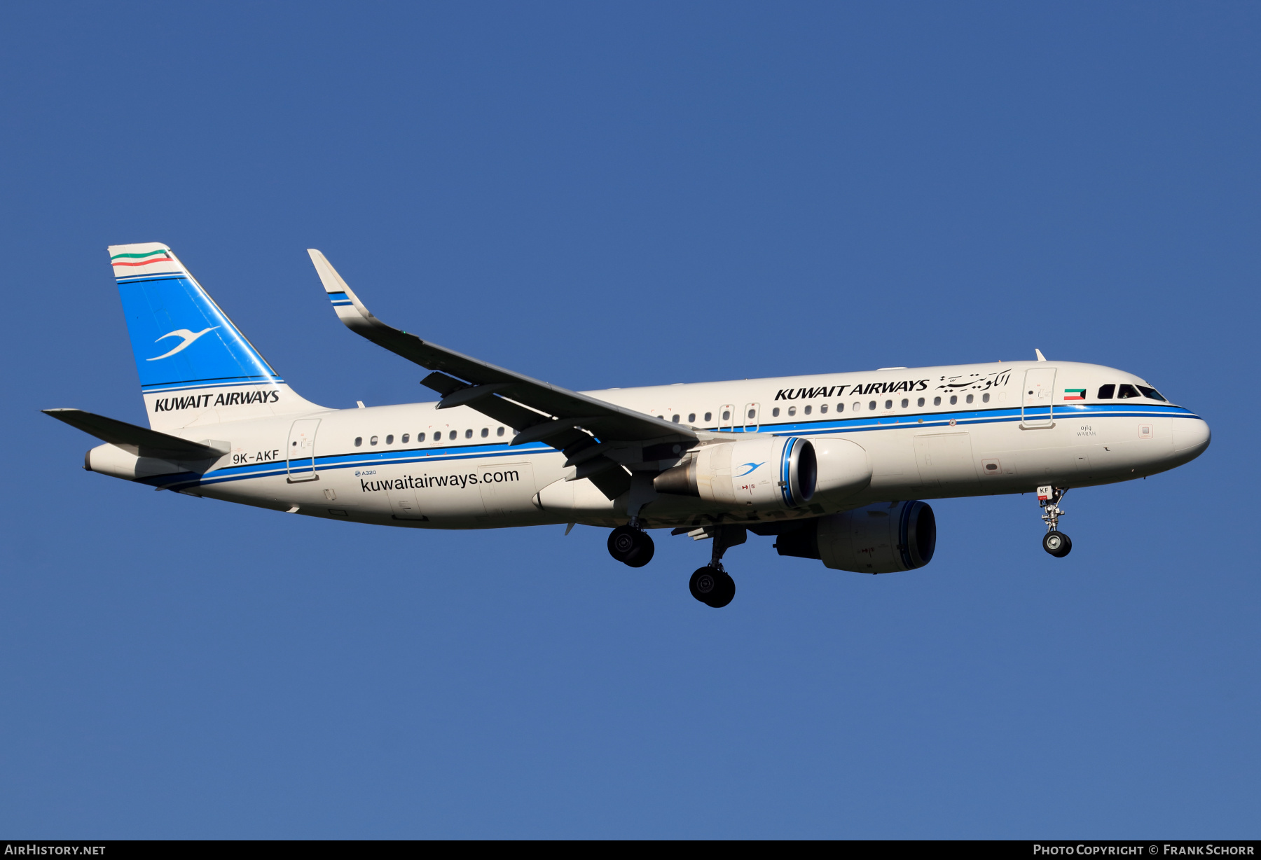 Aircraft Photo of 9K-AKF | Airbus A320-214 | Kuwait Airways | AirHistory.net #520231