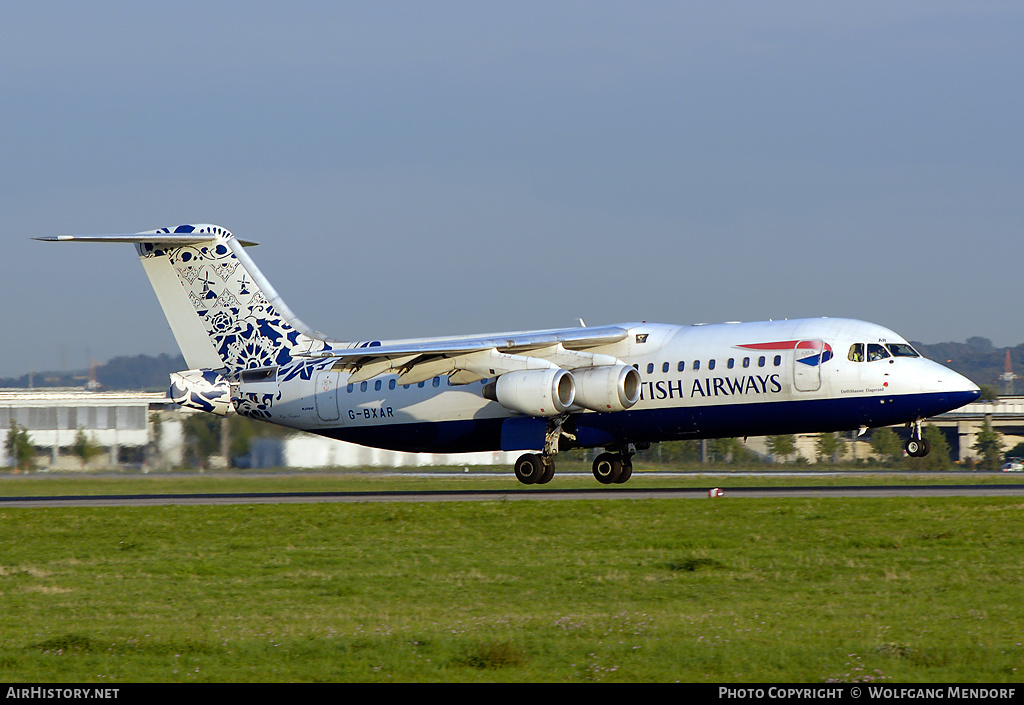 Aircraft Photo of G-BXAR | British Aerospace Avro 146-RJ100 | British Airways | AirHistory.net #520239