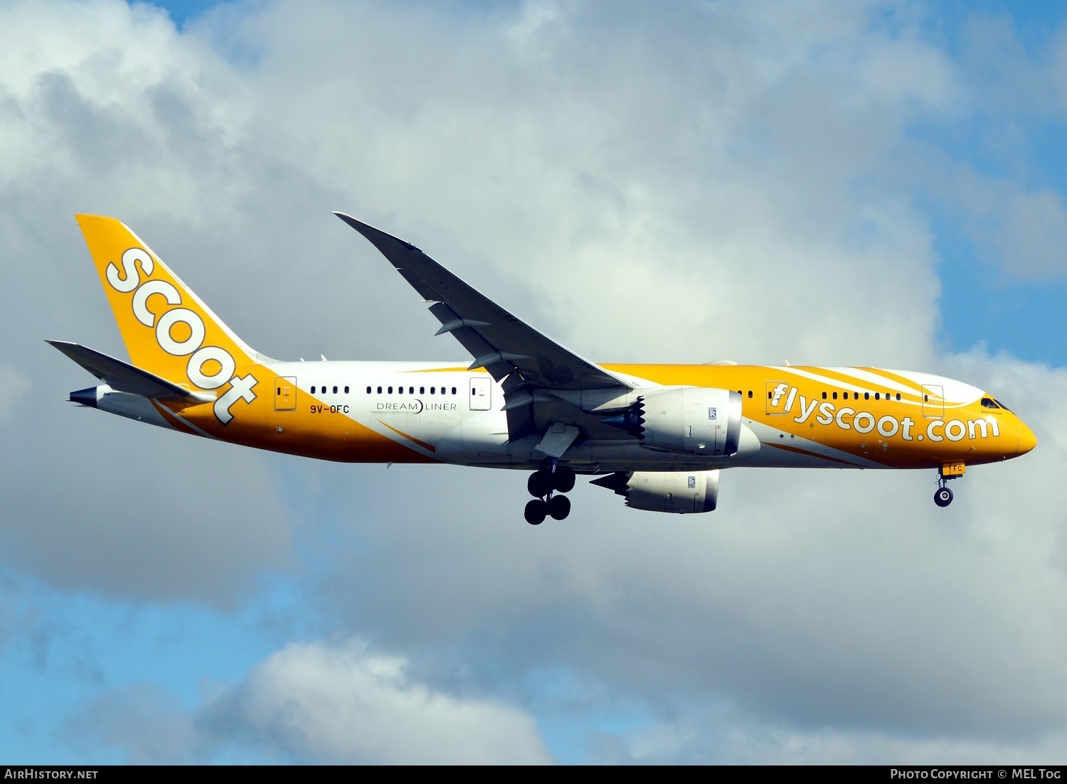 Aircraft Photo of 9V-OFC | Boeing 787-8 Dreamliner | Scoot | AirHistory.net #520263