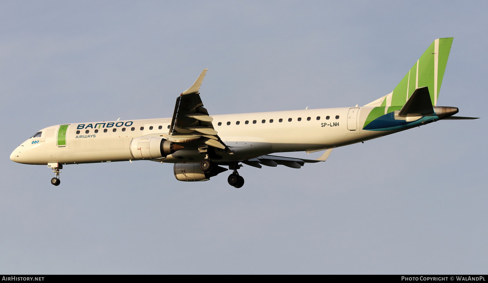 Aircraft Photo of SP-LNH | Embraer 195LR (ERJ-190-200LR) | Bamboo Airways | AirHistory.net #520318