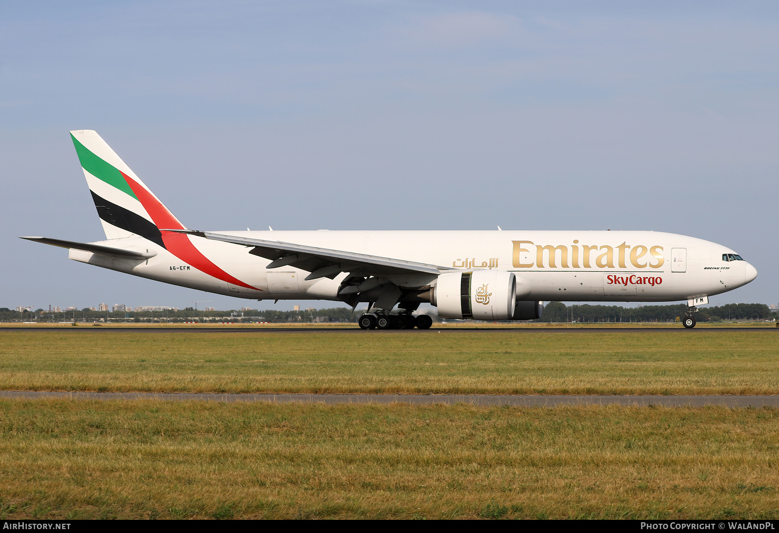 Aircraft Photo of A6-EFM | Boeing 777-F1H | Emirates SkyCargo | AirHistory.net #520340