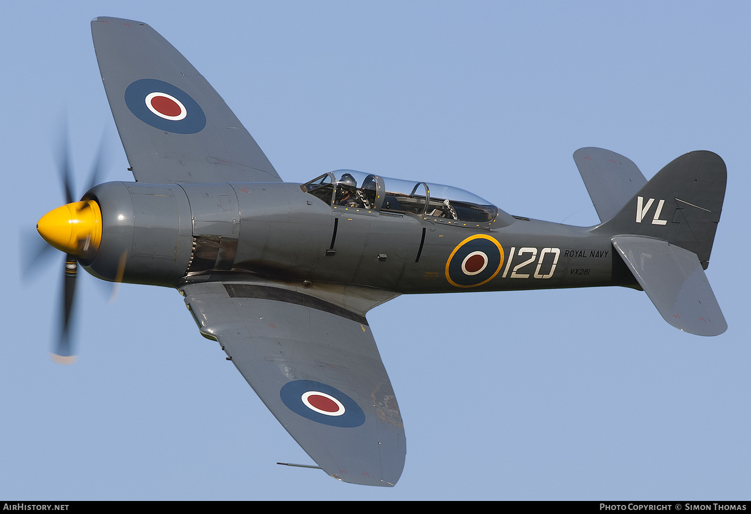 Aircraft Photo of G-RNHF / VX281 | Hawker Sea Fury T20 | UK - Navy | AirHistory.net #520366