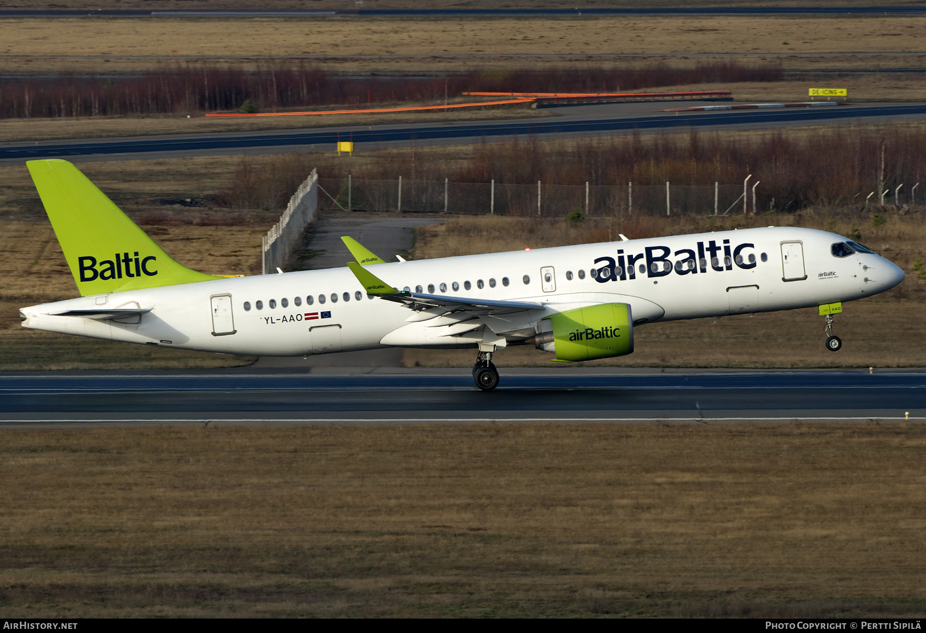Aircraft Photo of YL-AAO | Airbus A220-371 (BD-500-1A11) | AirBaltic | AirHistory.net #520419