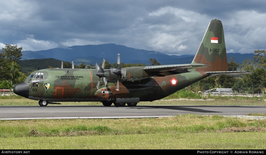 Aircraft Photo of A-1303 | Lockheed C-130B Hercules (L-282) | Indonesia - Air Force | AirHistory.net #520425