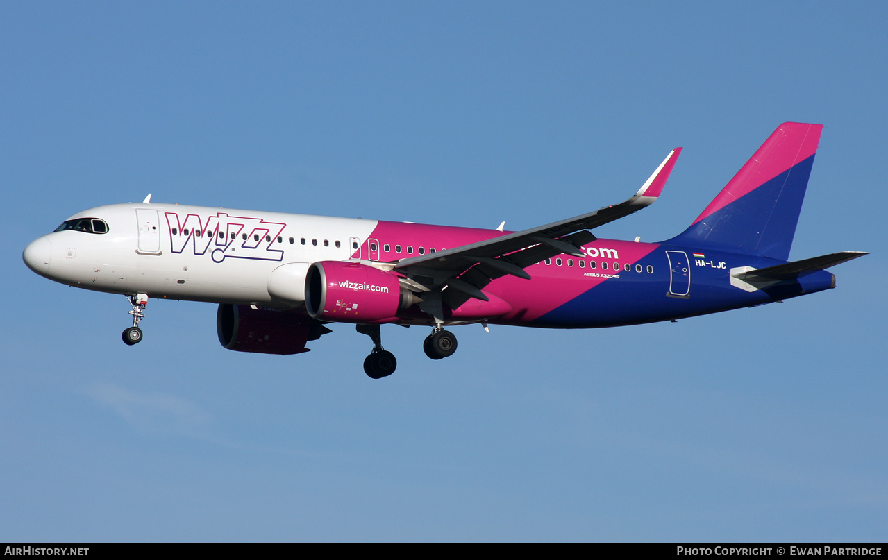 Aircraft Photo of HA-LJC | Airbus A320-271N | Wizz Air | AirHistory.net #520477