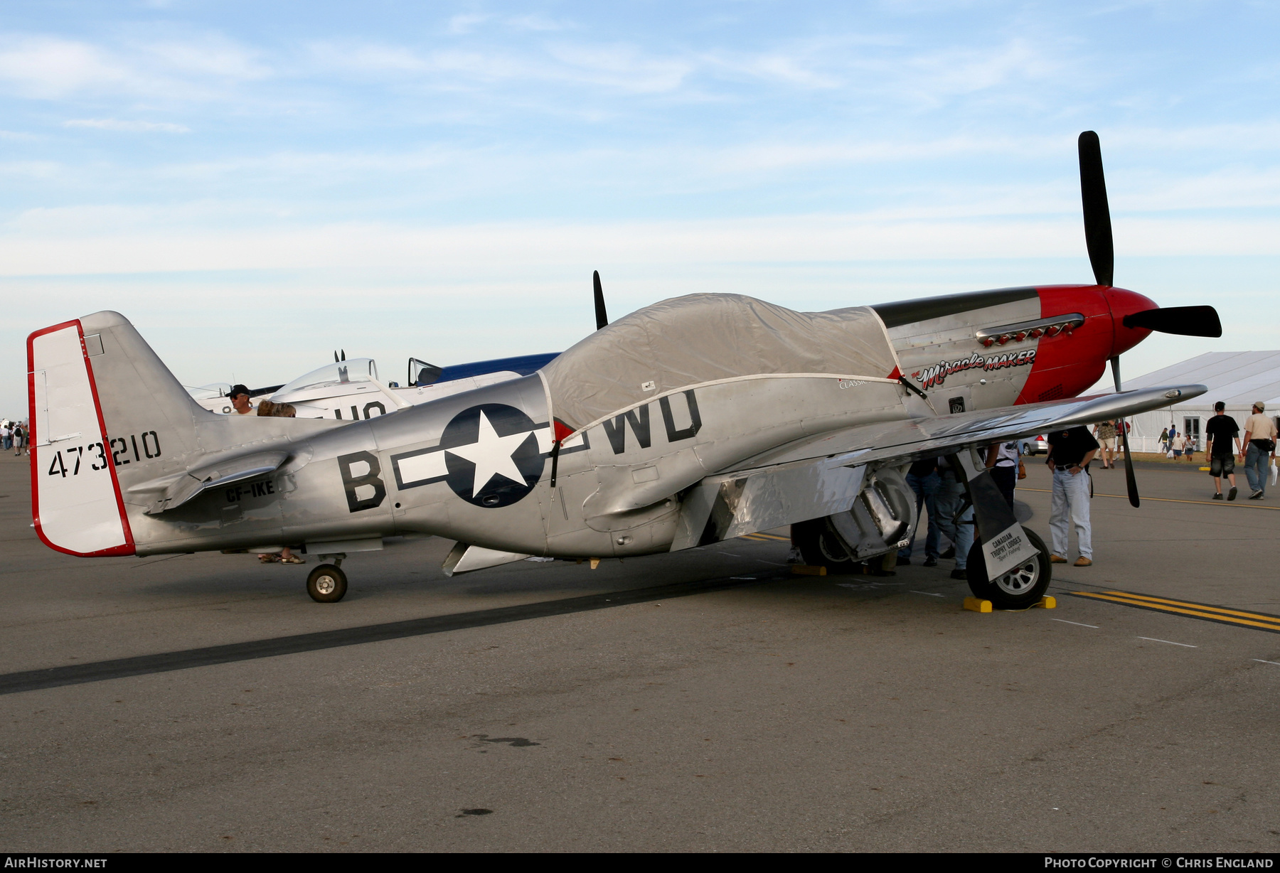 Aircraft Photo of CF-IKE / 473210 | North American P-51D Mustang | USA - Air Force | AirHistory.net #520483