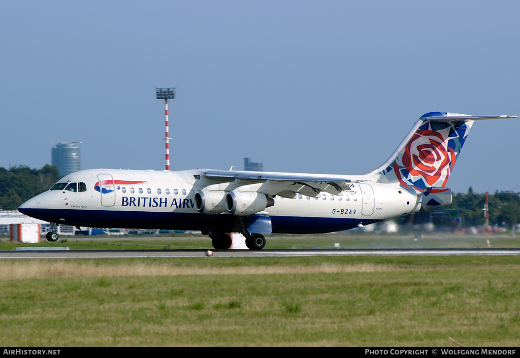 Aircraft Photo of G-BZAV | British Aerospace Avro 146-RJ100 | British Airways | AirHistory.net #520487