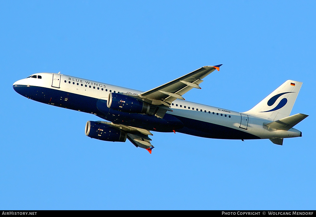 Aircraft Photo of D-ANNE | Airbus A320-232 | Blue Wings | AirHistory.net #520494