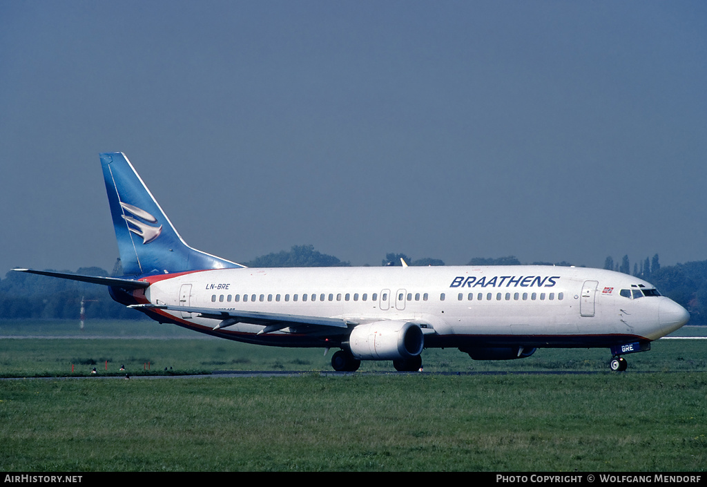 Aircraft Photo of LN-BRE | Boeing 737-405 | Braathens | AirHistory.net #520514