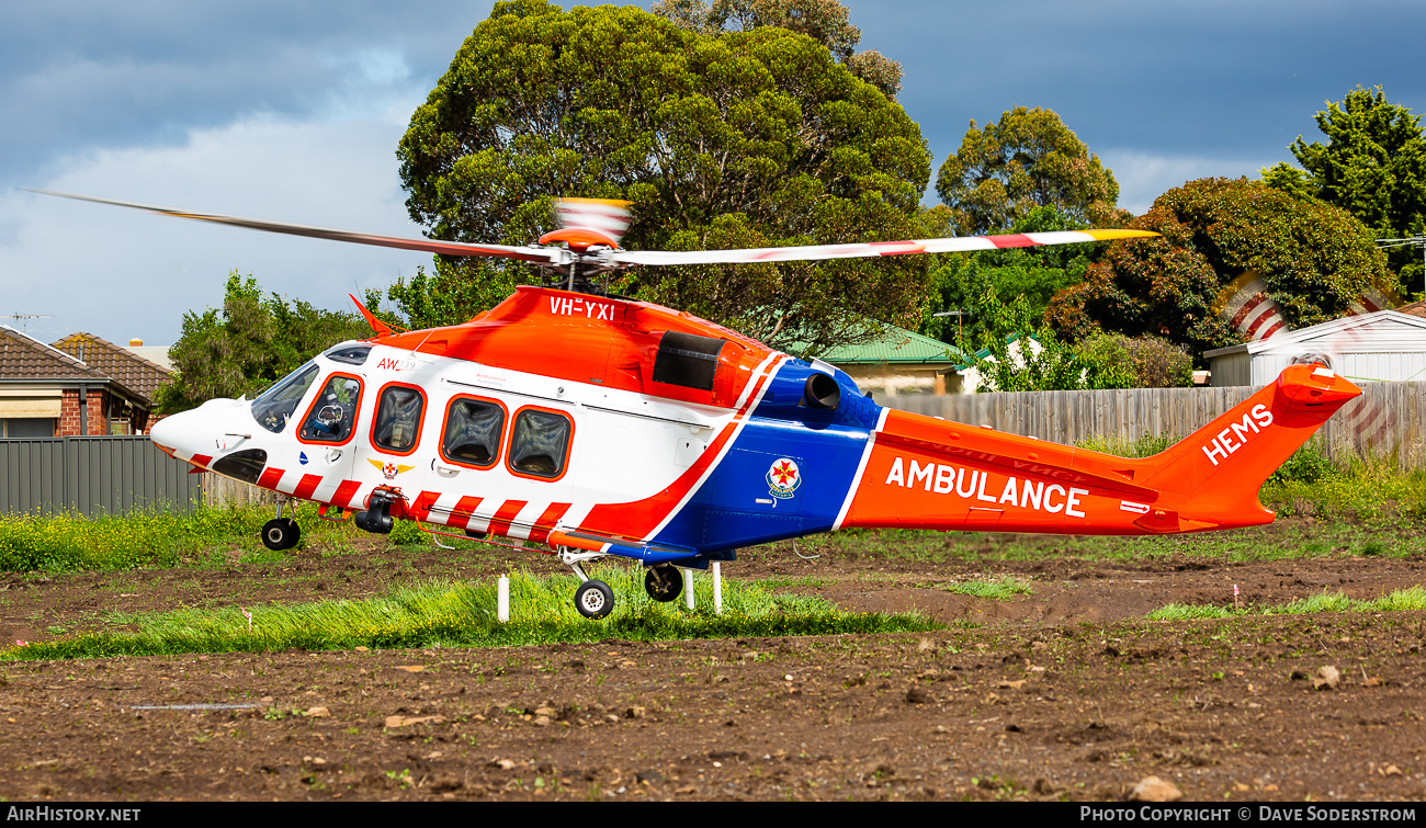 Aircraft Photo of VH-YXI | AgustaWestland AW-139 | HEMS - Helicopter Emergency Medical Service | AirHistory.net #520576