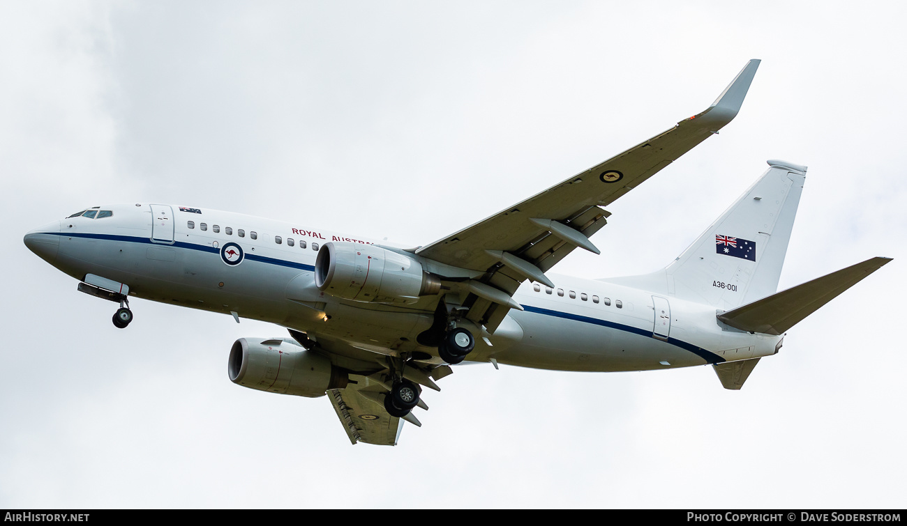 Aircraft Photo of A36-001 | Boeing 737-7DT BBJ | Australia - Air Force | AirHistory.net #520585