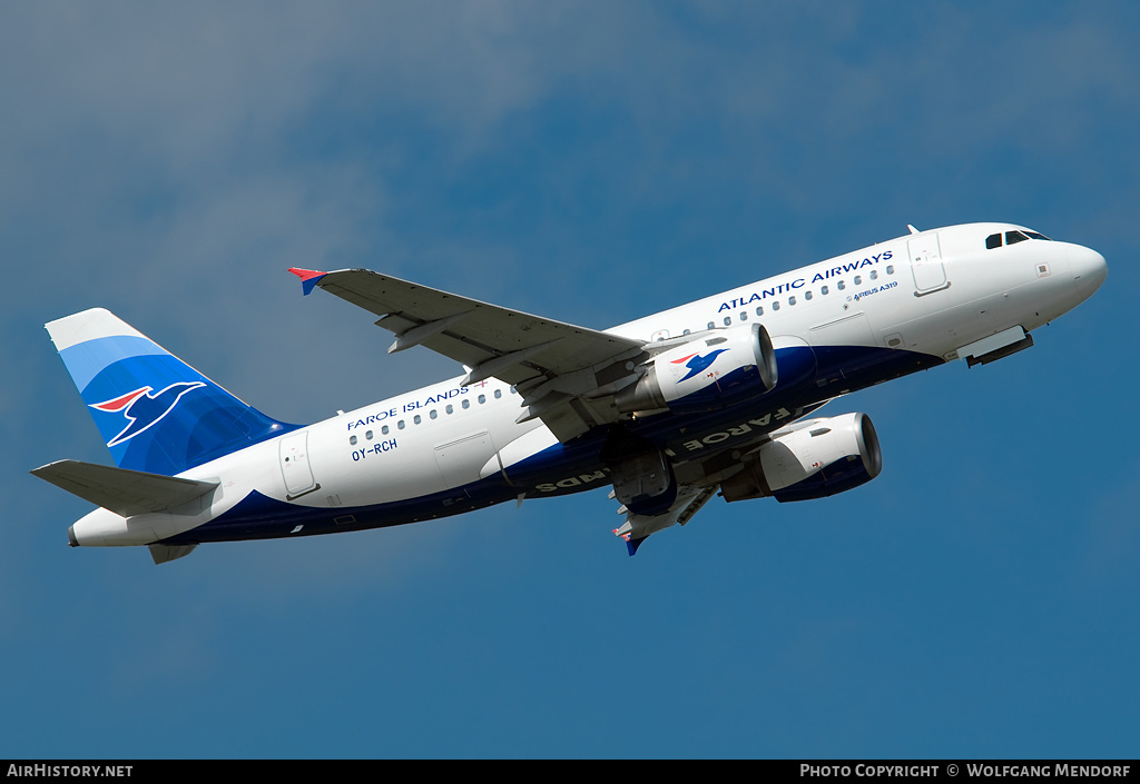 Aircraft Photo of OY-RCH | Airbus A319-112 | Atlantic Airways | AirHistory.net #520589