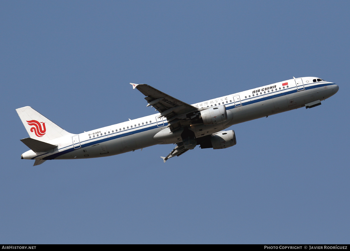 Aircraft Photo of B-6385 | Airbus A321-213 | Air China | AirHistory.net #520620