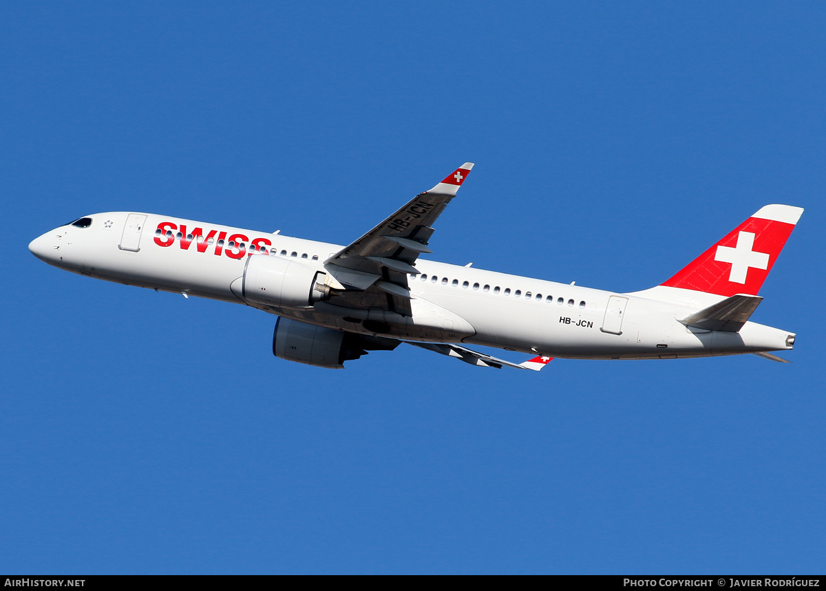 Aircraft Photo of HB-JCN | Airbus A220-371 (BD-500-1A11) | Swiss International Air Lines | AirHistory.net #520622