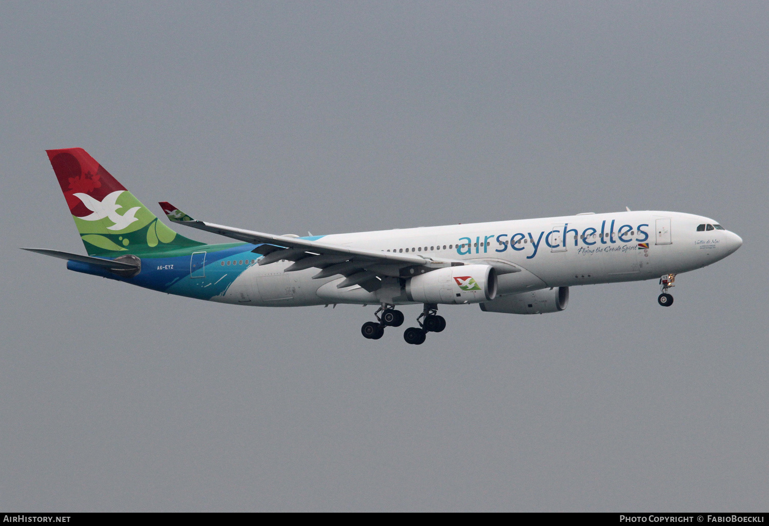 Aircraft Photo of A6-EYZ | Airbus A330-243 | Air Seychelles | AirHistory.net #520643