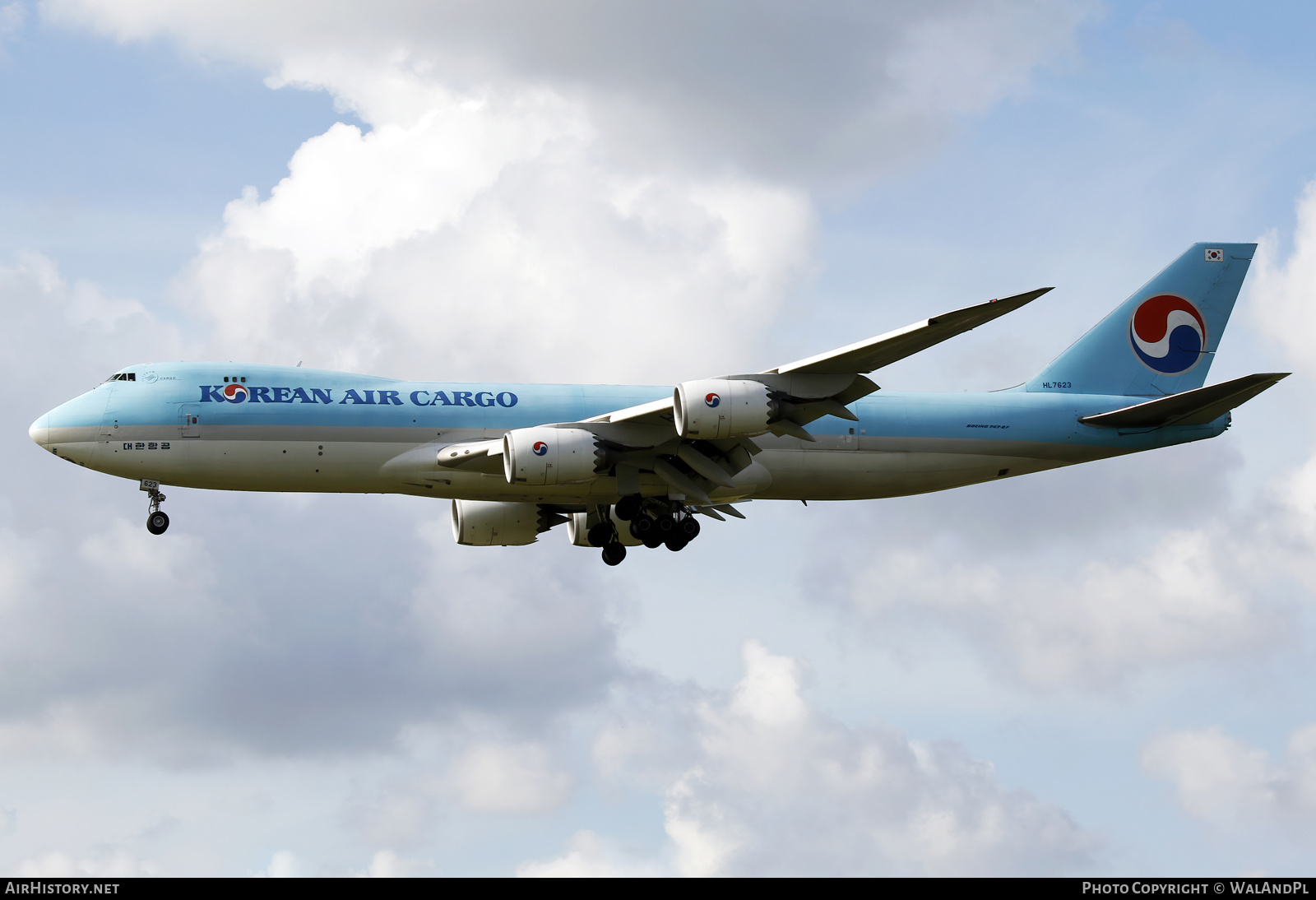 Aircraft Photo of HL7623 | Boeing 747-8B5F/SCD | Korean Air Cargo | AirHistory.net #520719