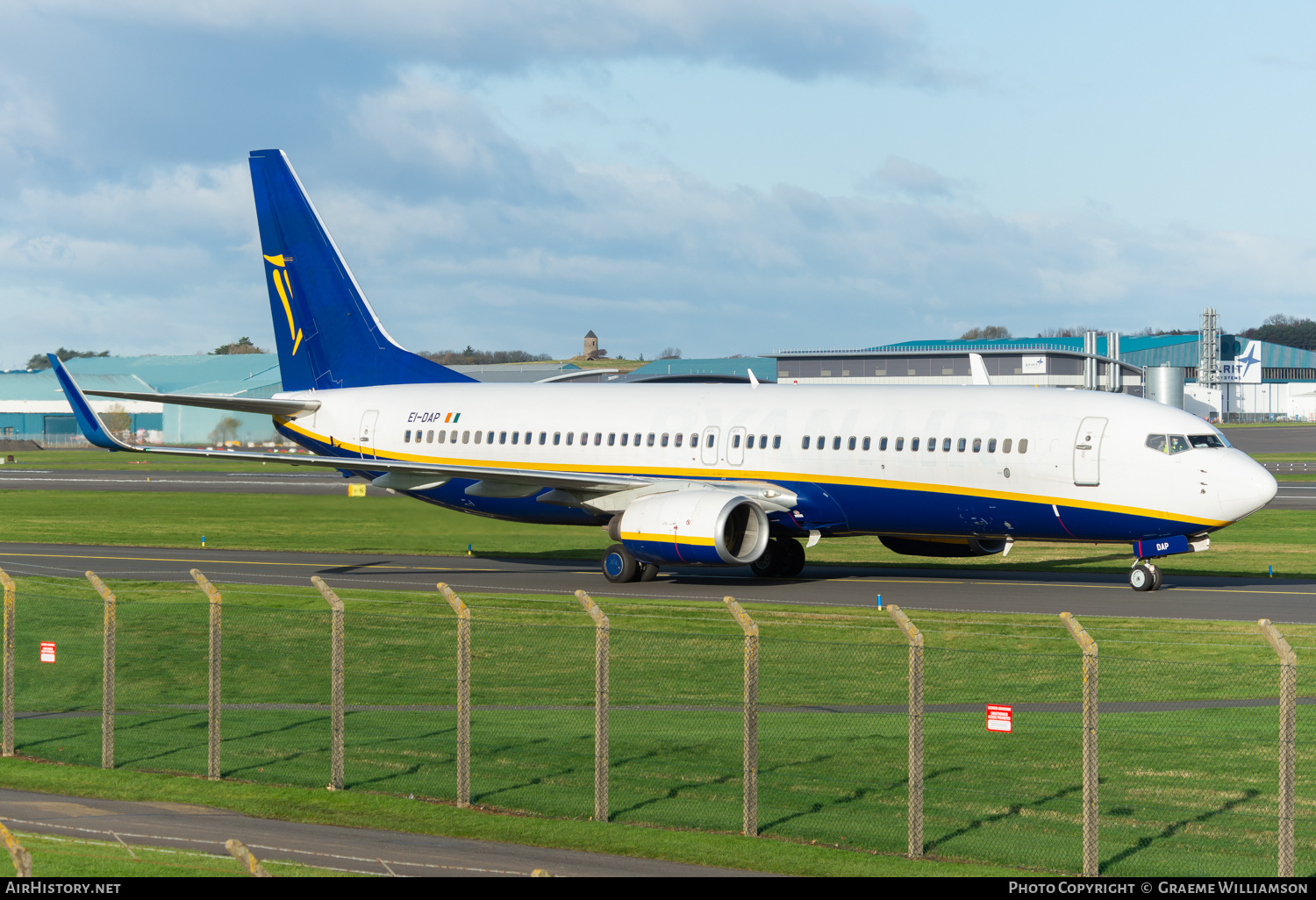 Aircraft Photo of EI-DAP | Boeing 737-8AS | Ryanair | AirHistory.net #520737