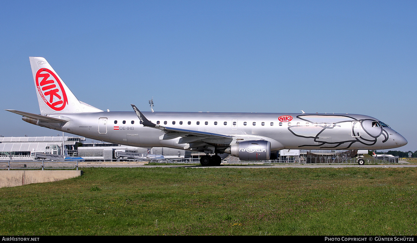 Aircraft Photo of OE-IHB | Embraer 190LR (ERJ-190-100LR) | Niki | AirHistory.net #520758