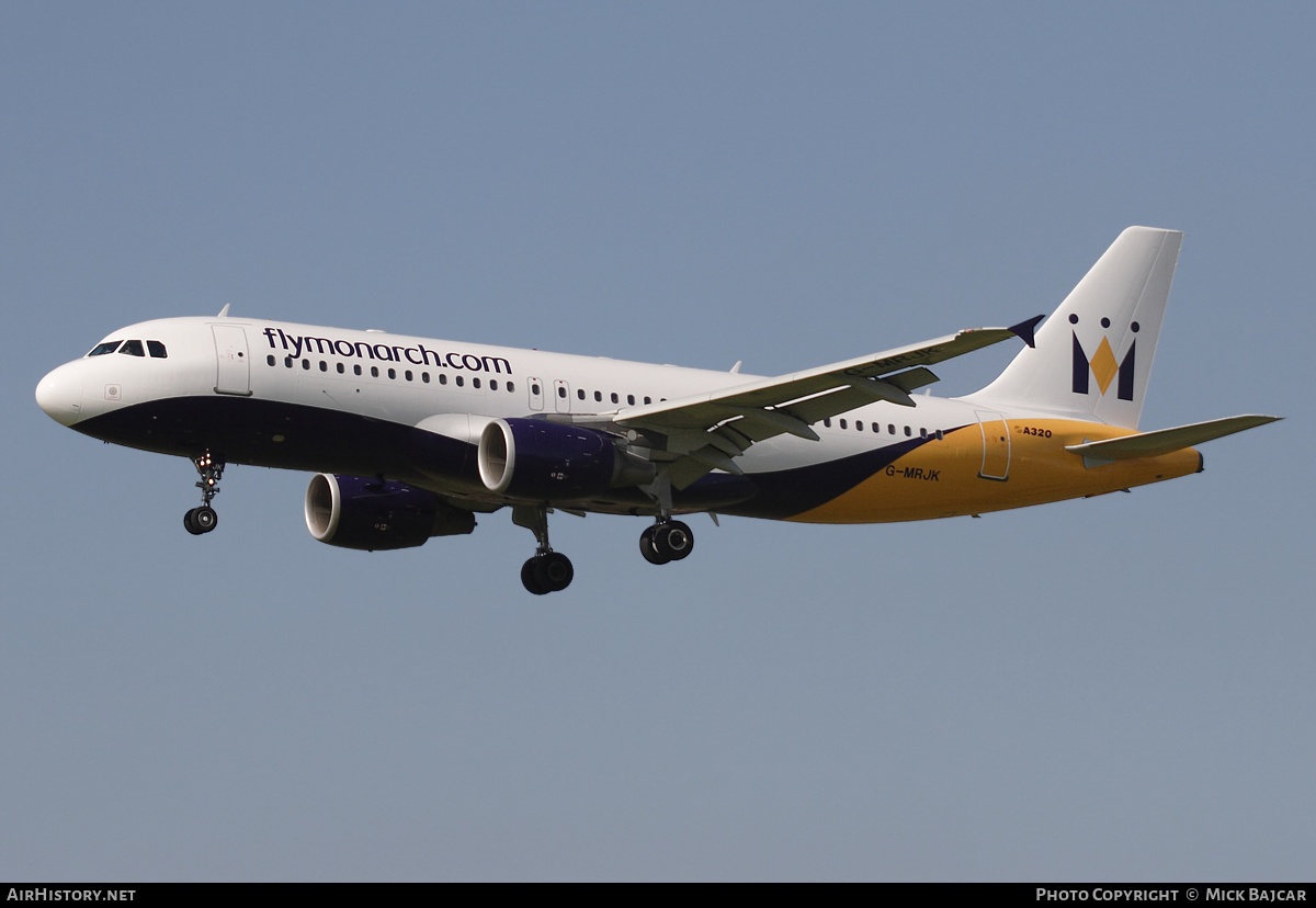 Aircraft Photo of G-MRJK | Airbus A320-214 | Monarch Airlines | AirHistory.net #520788