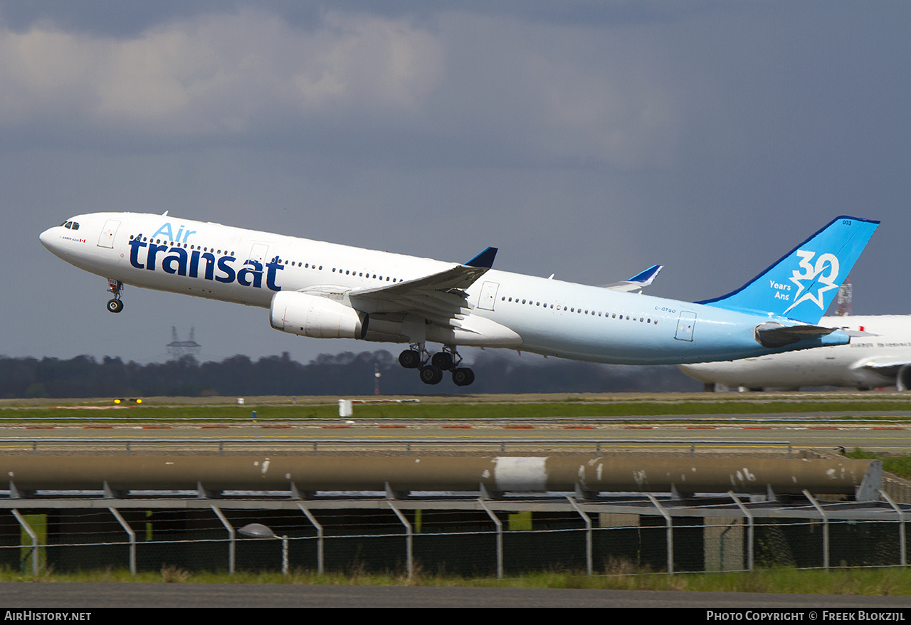 Aircraft Photo of C-GTSO | Airbus A330-342 | Air Transat | AirHistory.net #520794